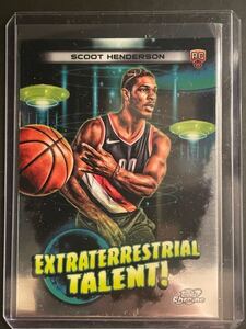 Scoot Henderson Topps Chrome Cosmic Extraterrestrial Talent! ルーキーカード NBA 2024 