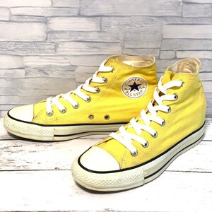 R7290bL ABCマート限定 CONVERSE コンバース ALL STAR オールスターハイトアップ HI ハイカットスニーカー イエロー 25cm 5C1218 美脚効果