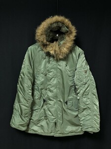 ◆ALPHA INDUSTRIES アルファ N-3B フライトジャケット S　強力防寒　USAスペック