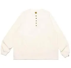 HUMAN MADE Oversized Henley Neck L/S T