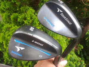 Tourstage x-wedge 52°&58°ノーメッキ、ガンブルー仕様