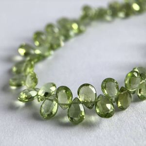 ペリドット ブレスレット ペアシェイプミックス K18 8月誕生石 peridot bracelet gold