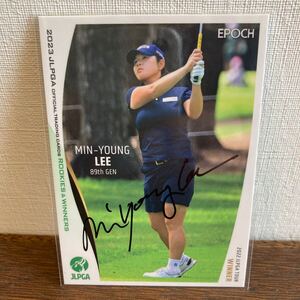 JLPGA 2023 女子プロゴルフ　イミニョン直筆サインカード