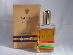 ヴィンテージ GUCCI グッチ★Parfum 1 EDP 60ml ボトルタイプ 香水/USED *長期個人保管品