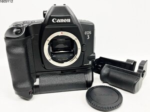 シャッターOK Canon キャノン EOS 3 一眼レフ フィルムカメラ ボディ POWER DRIVE BOOSTER パワードライブブースター PB-E2 1605Y12-7