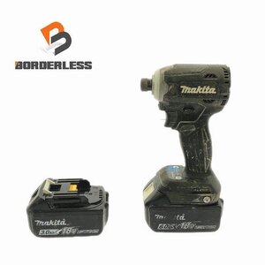 【送料無料☆彡訳あり品】makita マキタ 18V 充電式インパクトドライバ TD171D バッテリー2個(18V 6.0Ah 3.0Ah)付き 101750