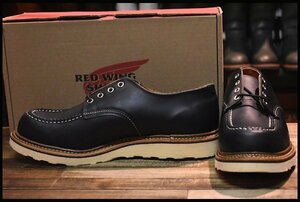 【11D 未使用 12年】レッドウィング 8106 オックスフォード 黒 ブラッククローム モックトゥ ローカット 短靴 ブーツ redwing HOPESMORE