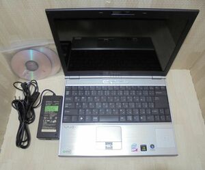 SONY　PCG-6W2N(VGN-SZ75B) 13.3 インチ ノートパソコン　Windows VISTA SP2 32bit　core2 2.5GHz　2GB　200GB