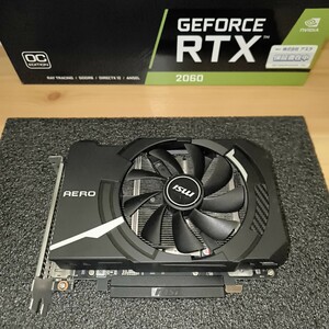 中古 MSI AERO ITX GeForce RTX 2060 6G GDDR6 OC グラフィックボード