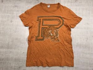 カナダ製 TAILGATE Vintage テールゲート テイルゲート ビンテージ加工 カレッジ アメカジ 半袖Tシャツ カットソー メンズ XS オレンジ