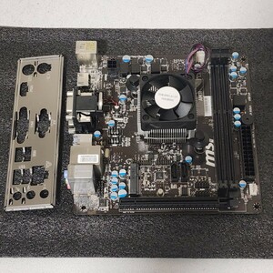 MSI AM1I Socket AM1 Mini-ITXTXマザーボード AMD Athlon 5350 APU マザーボードCPUセット 動作確認済 PCパーツ