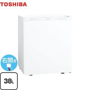 東芝 冷蔵庫 容量38L GR-HB40PA-WU 1ドア冷蔵庫 右開きタイプ