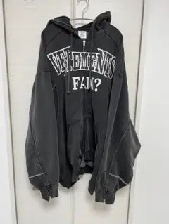 vetements  23ss  再構築  FAN  ジップパーカー