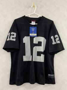 未使用品 reebok OAKLAND RAIDERS GANNON #12 フットボールシャツ サイズL リッチ・ギャノン オークランド・レイダース リーボック NFL