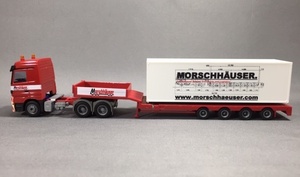 1/87 Albedo MB Actros Tractor and Trailer with Container (MORSCHHAUSER) 