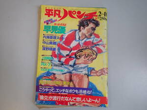 C7CΦ ピンナップ付き『週刊 平凡パンチ 1095』昭和61年 1986年 2月10日 早見優 内海亜理 中山美穂 深野晴美