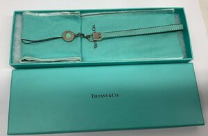 [USED] TIFFANY＆Co. ティファニー キーホルダー ストラップ レザー 箱・布袋付き 傷 汚れあり