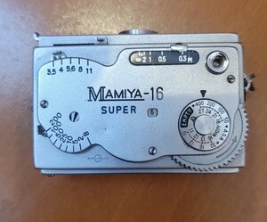 MAMIYA SUPER 16 シャッターOK スパイカメラ 警察 探偵 スパイ MAMIYA-16 マミヤ 希少 レア 当時物 保管品 1951年発売 小型 カメラ 16mm