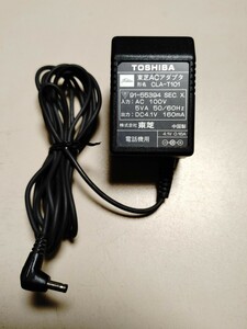 TOSHIBA 東芝 ACアダプタ CLA-T101 出力:DC4.1V 160mA