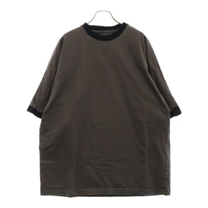 N.HOOLYWOOD エヌハリウッド COMPILE / BIG RINGER T-SHIRT ボックスシルエット オーバーサイズ 半袖Tシャツ ダークグレー 2241-CS55-032