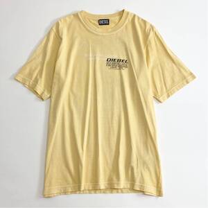 Gf20 DIESEL ディーゼル 半袖Tシャツ トップス クルーネック ロゴプリント バックプリント◎ コットン100% Mサイズ メンズ 紳士服