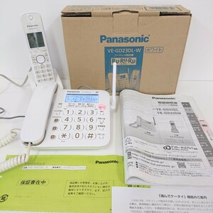 通電確認◎『Panasonic RU・RU・RU VE-GD23DL-W KX-FKD403-C コードレス 電話機 親機 子機 取説 元箱 付き』留守電 ルルル パナソニック 