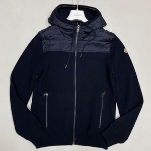 ■Lサイズ MONCLER モンクレール MAGLIONE TRICOT CARDIGAN ハイブリッド ダウン