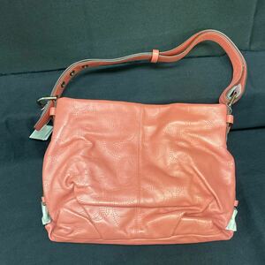 【新品未使用】COACH コーチ レザー ショルダーバッグ 肩掛け バッグ F19407 coral M301