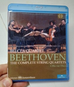 【輸入盤ブルーレイ】 LUDWIG VAN BEETHOVEN THE COMPLETE STRING QUARTETS б [BD25] 4枚