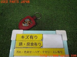 3UPJ=90070001]PORSCHE ポルシェ クレスト キーホルダー レザー 中古