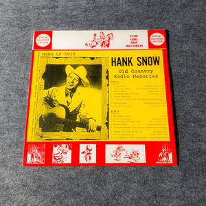 【カントリー】 HANK SNOW / Old Country Radio Memories 【LP】 ハンクスノウ Johnny Cash Hank Williams ジョニー キャッシュ