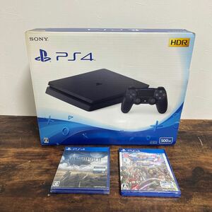 1116-02◆プレステ4 PlayStation 4 ジェット・ブラック 500GB (CUH-2000AB01) PS4 【メーカー生産終了】本体　ソフト付き