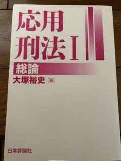 応用刑法 I 大塚裕史著 日本評論社