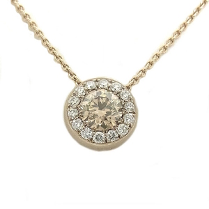 カシケイ モア　ネックレス　MORE ブラウンダイヤ　0.50/0.15ct Kashikey K18　BD 【中古】【程度A-】【良品】