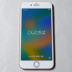 美品【Apple/アップル】iPhone8 Gold(ゴールド) 64GB バッテリー最大容量80% SIMロック解除済 元キャリア:SB 箱/イヤフォン/電源アダプタ有