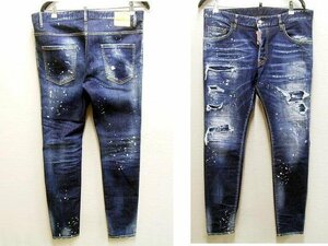 ◇即決[50]ほぼ未使用品 DSQUARED2 22AW SUPER TWINKY JEANS S74LB1192 ストレッチ スキニー スリム ストレッチ デニム パンツ■2373