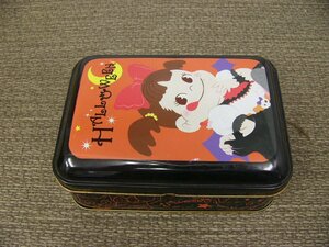 ペコちゃん　ハロウィン 缶　昭和レトロ　ブリキ缶