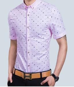 LGH172#ワイシャツ メンズ 襟付き スリム ビジネス カジュアル シンプル　通勤 4色 M-4XL