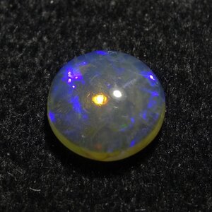 【特価品】天然ブラックオパール ルース 約1.6ct ラベンダー クリスタル系 ライトニングリッジ産 品番:2210223