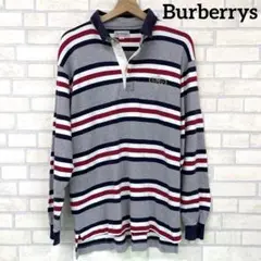 Burberrys バーバリーズ 長袖 ポロシャツ ボーダー 大きいサイズ