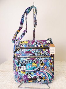 ヴェラブラッドリー（vera bradley）　ミッキーコラボ　　キルティングショルダーバッグ【L