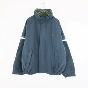 SALE/ NAUTICA ノーティカ セーリングジャケット 防寒 大きいサイズ ラグランスリーブ ワンポイントロゴ ネイビー (メンズ XL) N6910