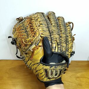 ウイルソン プロスタッフ 虎柄特殊オーダー Wilson ProStaff 一般投手用グラブ 詳細不明 八木智哉投手 練習用(？)グローブ 左投