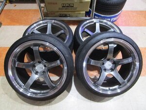 ADVAN Racing GT BEYOND 19インチ 10J +25 / 11J +15 5H114.3 中古 23年製 NANKANG ULTRA SPORT NS-2 255/35R19 + 285/30R19 中古 グリップ