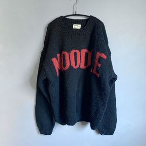 Macmahon Knitting Mills 23AW 未使用 NOODLE ニット ブラック マクマホンニッティングミルズ 黒 厚手セーター フリーサイズ