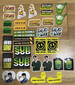 サブウェイ　subway チャウヌ　シール　ステッカー　新品　サブ