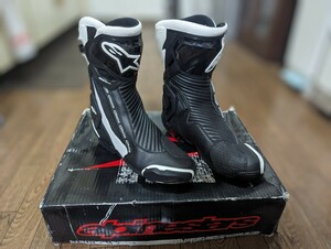 アルパインスターズ SMX PLUS v2 BOOT EU41 JP26.0 ブラック/ホワイト alpinestars レーシングブーツ