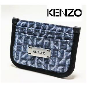 《KENZO ケンゾー》新品 モノグラム ブランドロゴ総柄 カードケース カードホルダー 男女兼用 プレゼントにも ラッピング袋付 A7907