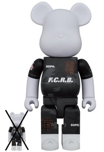 BE@RBRICK F.C.R.B. × MLB 100％ & 400％ (SAN FRANCISCO GIANTS) 400％　のみ