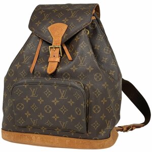 ルイ・ヴィトン Louis Vuitton モンスリ GM バックパック デイパック リュック モノグラム ブラウン M51135 レディース 【中古】